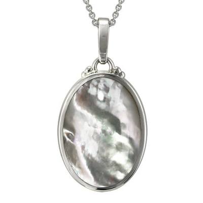 Mother Of Pearl Infinity Cremation Pendant